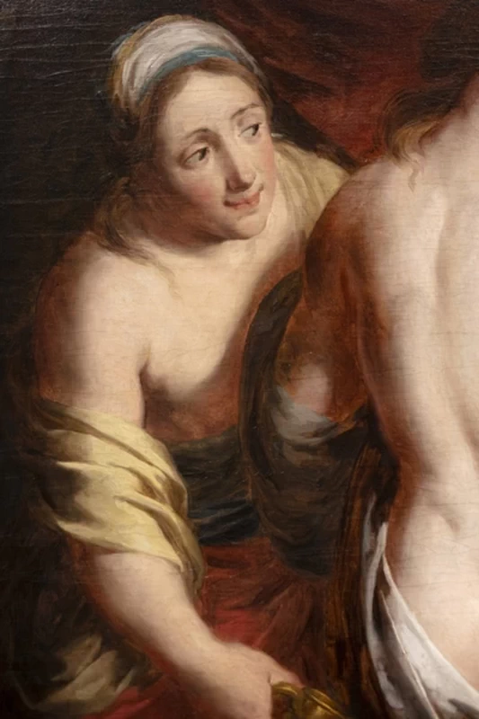 Pieter Jozef Verhaghen - Lot e le figlie, M van Museum Leuven, Lovanio, dettaglio 1